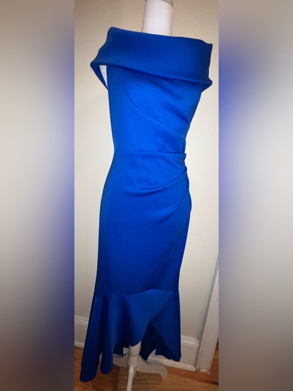 Eliza J Off-the-Shoulder Fishtail Gown. NWT. 
Size:14. Retail: $158. Asking: $98